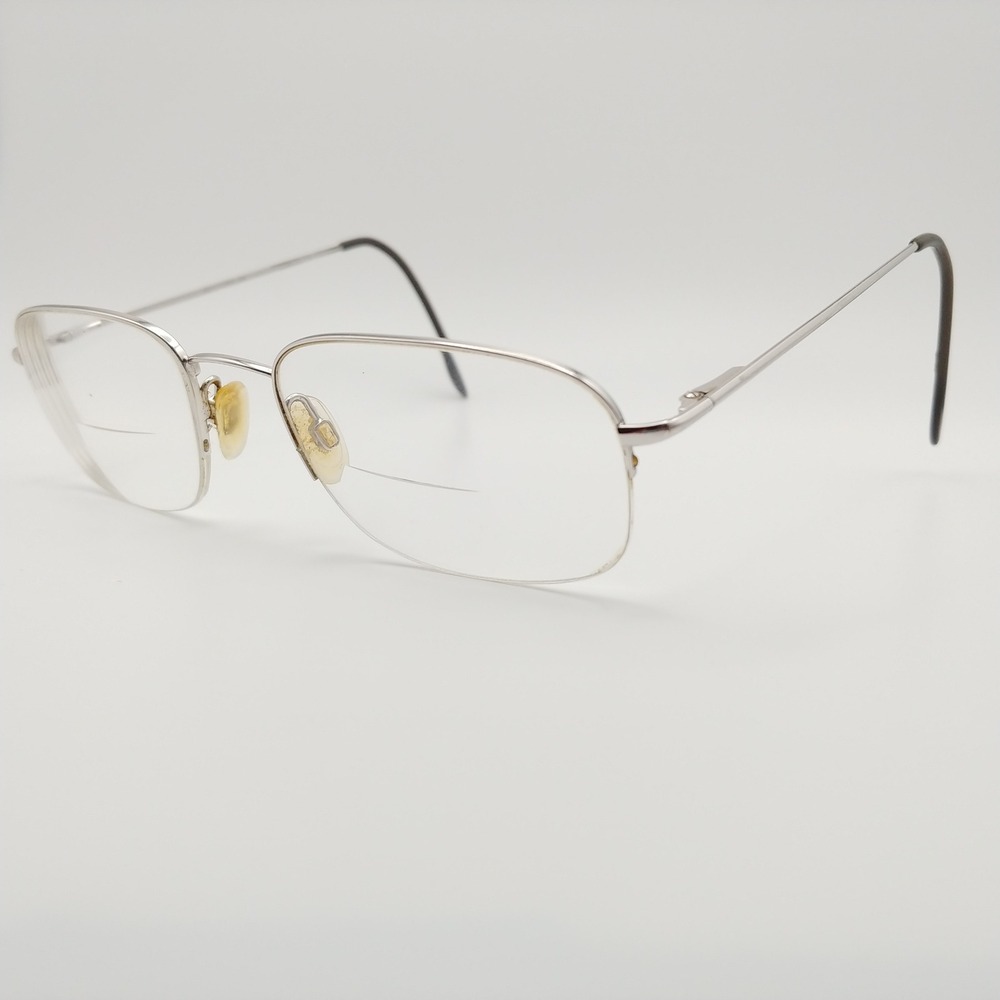 Stetson Eyeglasses Men Silver 51-19-142 Semi-Rimless Metal Frames 299 Zyloware